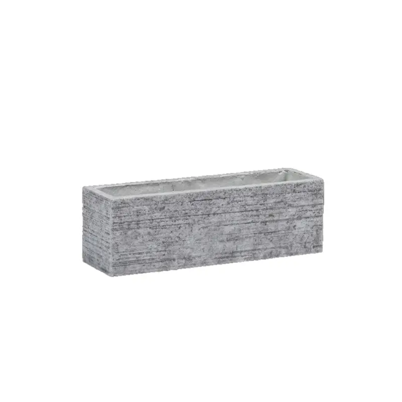 Fioriera color Antracite - Vaso rettangolare basso