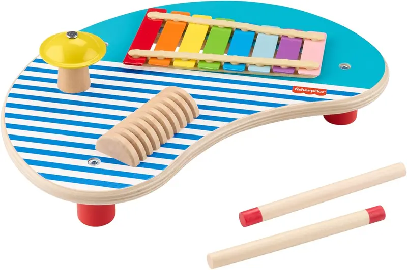 Fisher-Price Wood Toddler Toy Musical Table