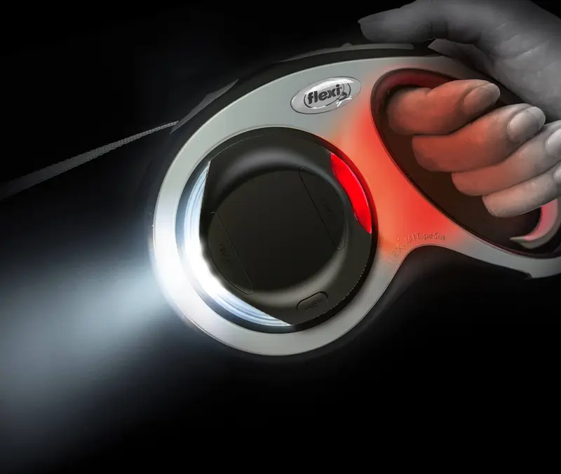 FLEXI LED Lighting System | Lámpara ajustable con luz frontal y trasera para correa Extensible Flexi