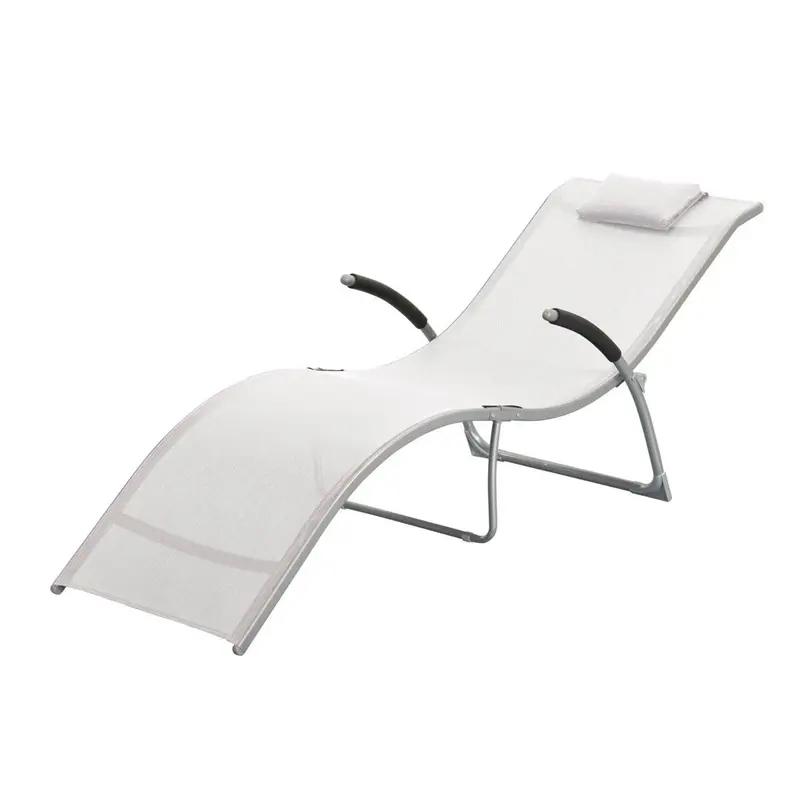 Flip - Lettino prendisole pieghevole bianco