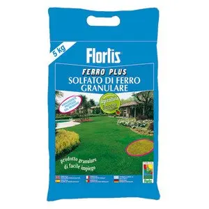 FLORTIS CONCIME SOLFATO DI FERRO GRANULARE FERRO PLUS 5 KG