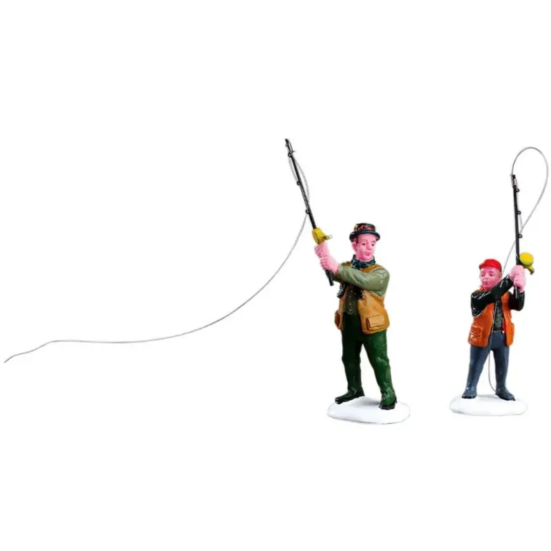 Flyfishing with dad (cod. 12495) - Personaggi Lemax