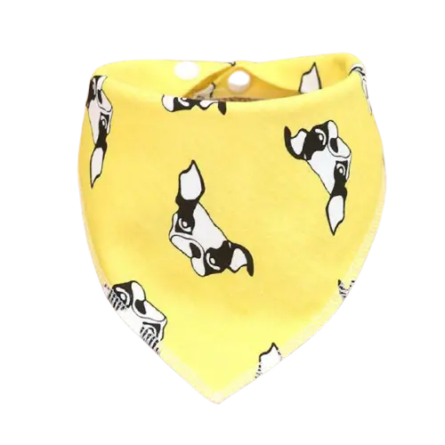 Foulard jaune pour chien - Animal Lovers
