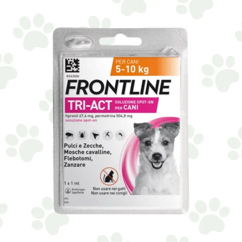 Frontline - Tri-Act antiparassitario monodose per cani 5-10kg