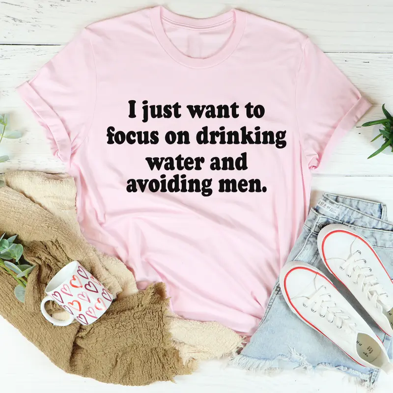 Funny Drinking Water Graphic Tee