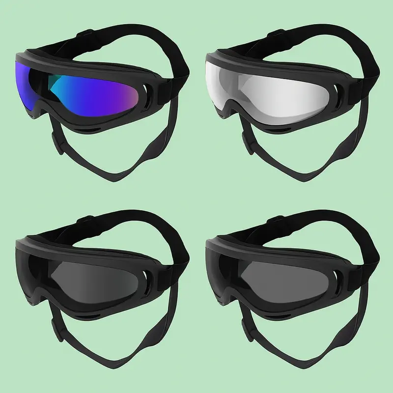 Gafas para Perros con Protección UV400 · Gafas Ajustables Antiviento y Antipolvo para Paseos, Playa o Coche