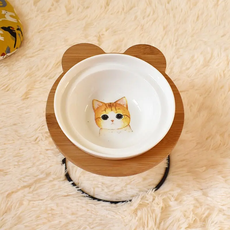 Gamelle pour chat design en céramique et hauteur - Animal Lovers