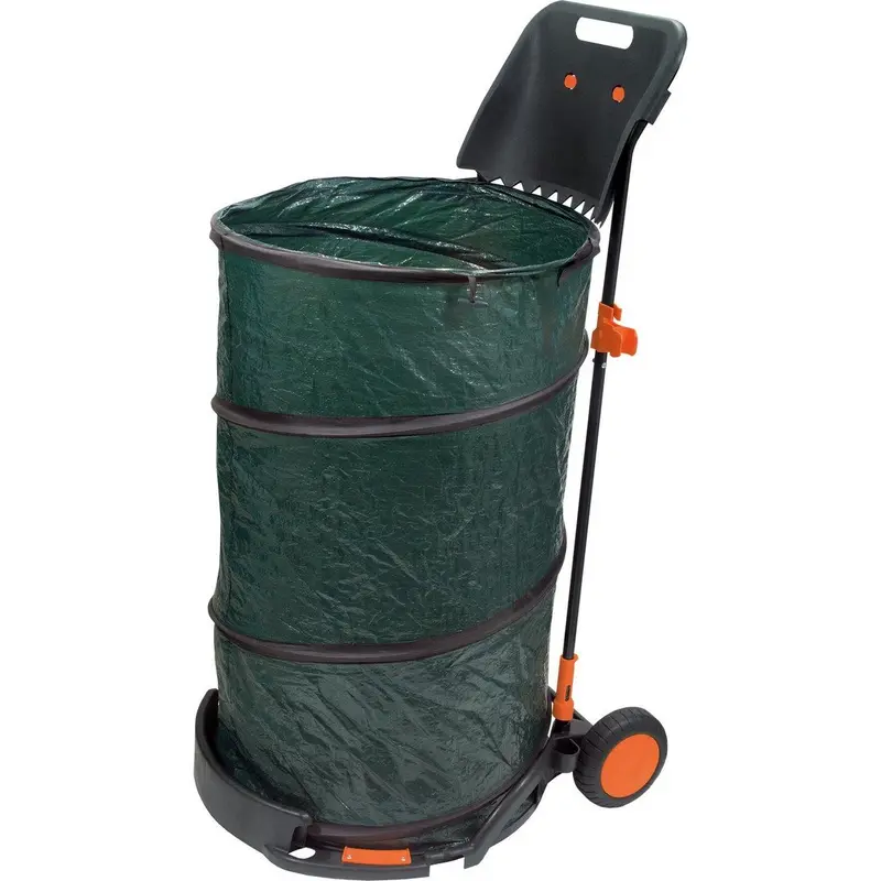 GARDEN CART CARRELLO CON SACCO POP UP 160 LITRI