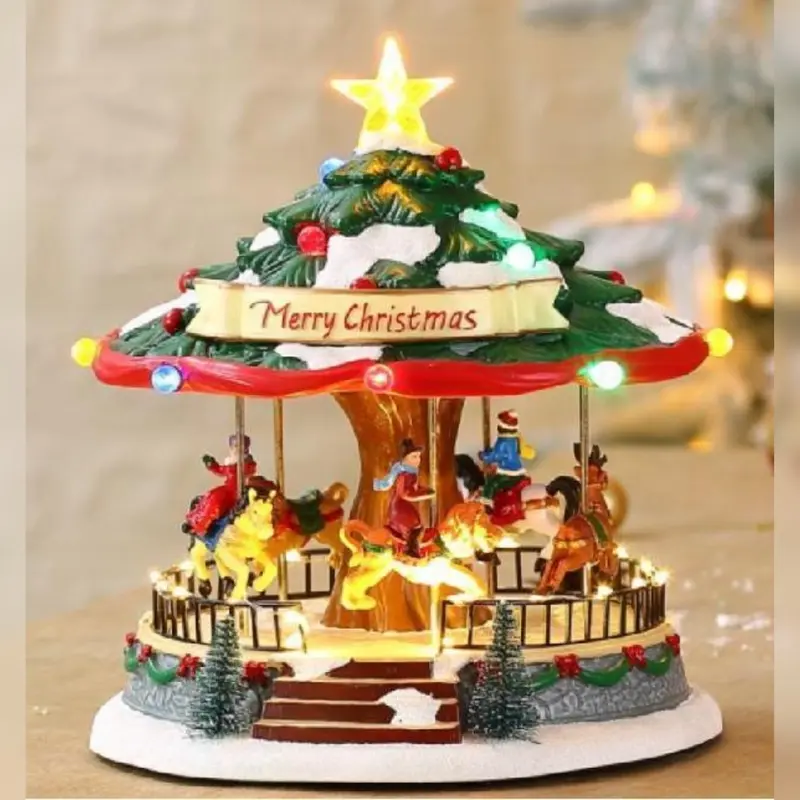 Giostra Albero di Natale - Albero di Natale con giostra