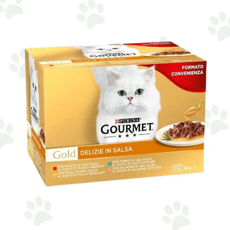 Gourmet Gold - Delizie in salsa multipack 24x85g cibo umido per gatti