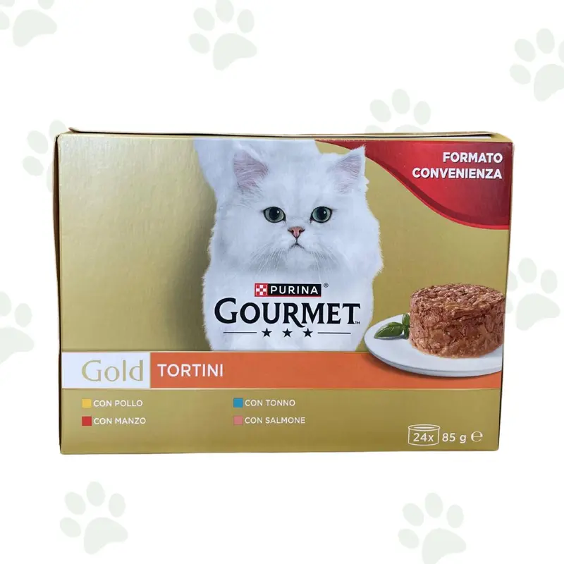 Gourmet Gold - Tortini multipack 24x85g cibo umido per gatti