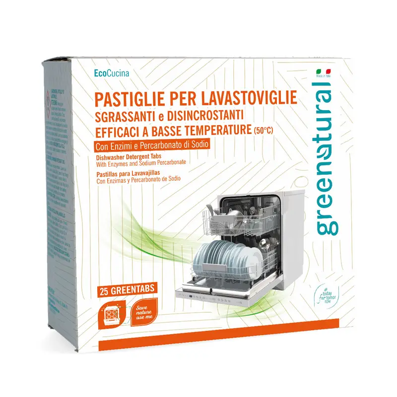 Greentabs - Pastiglie per lavastoviglie detersivo naturale