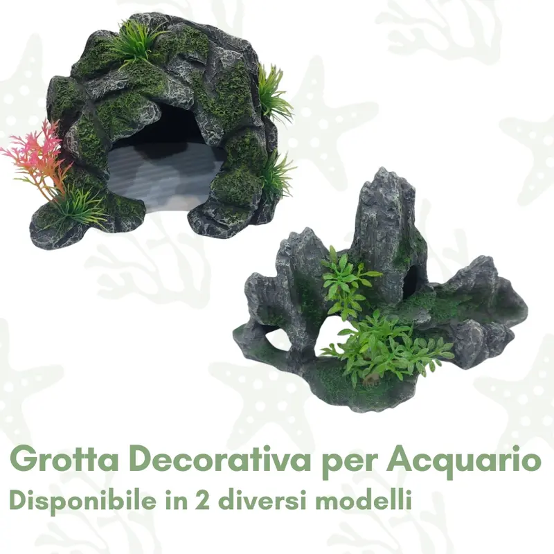 Grotta Decorativa per Acquario - Spazio Nascosto per Pesci