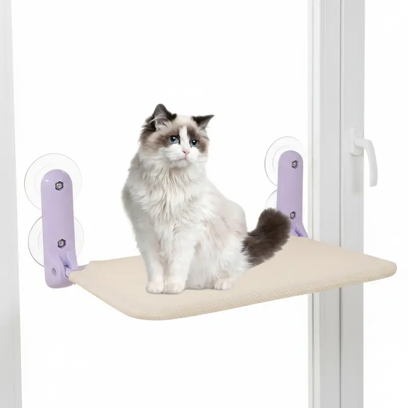 Hamaca para Gatos con Ventosas para Ventana – Funda Lavable