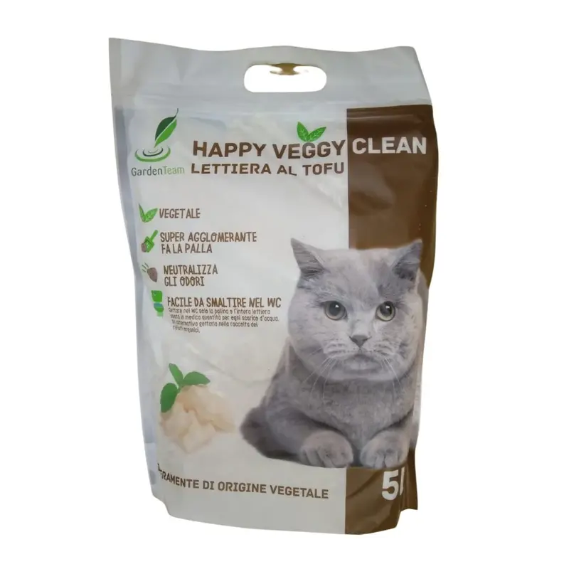 Happy Veggy Clean - Lettiera per gatti al tofu