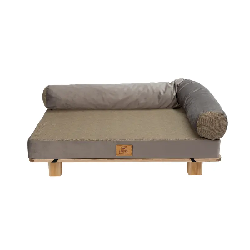 HARU Cama de madera para perros y gatos