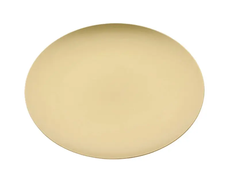 Hbx natural living melamine schaal goud h6 d45