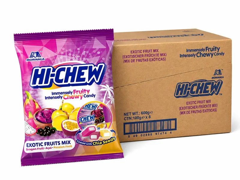 Hi-chew exotic mix bag 100g 6x