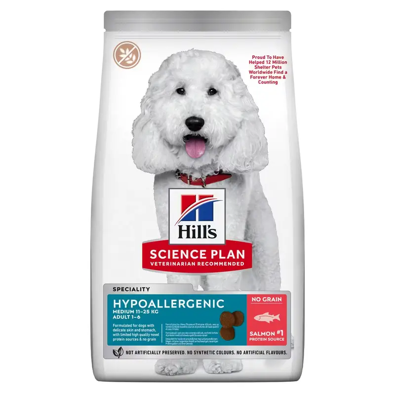Hill's Science Plan Hypoallergenic alimento para perros adultos de razas medianas