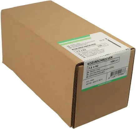 Hoenderdaal fasteners hoenderdaal kozijnschroef vz ck torx tx30 7.5x182 | 100 stuks - 4850.01.59001