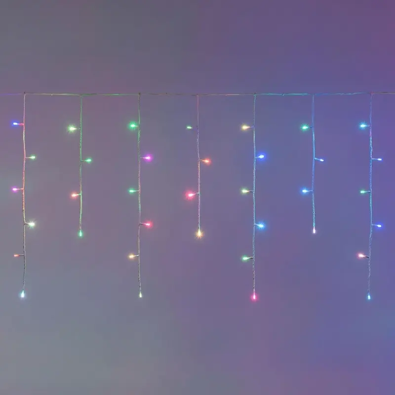 Ice Light Multicolor Crazy - Cascata di luci per esterni