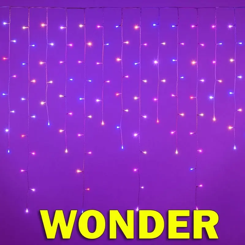 Ice Light Wonder 175 Led - Luci di Natale a cascata da esterno
