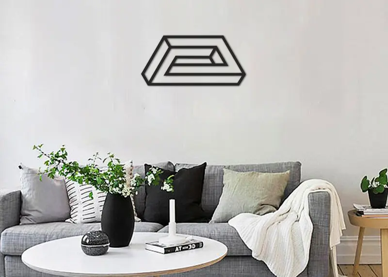 Infinito I | Figura geométrica | Decoración pared | Hecha en madera