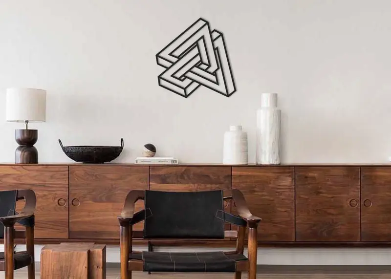 Infinito II | Figura geométrica | Decoración pared | Hecha en madera
