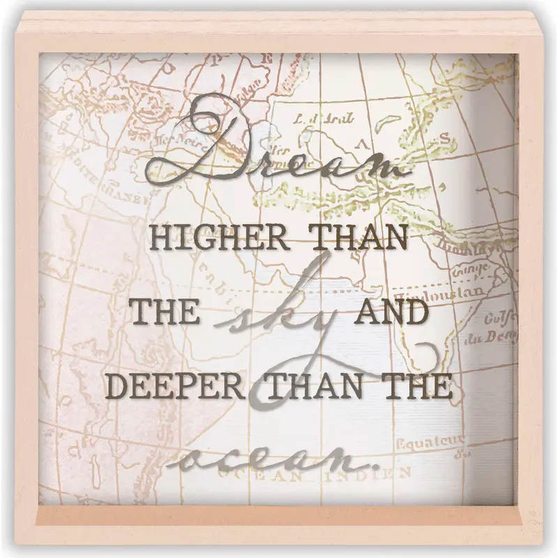 Inspirational 2-Sided Tabletop Art With Scripture And Motivational Quote