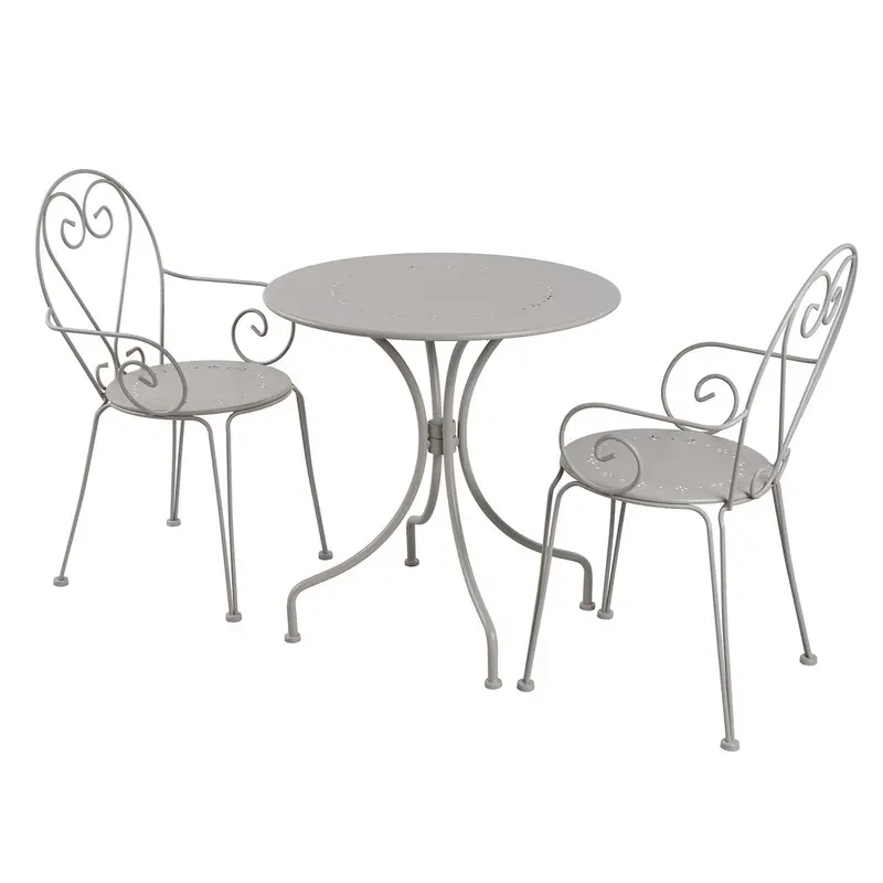 Isabel - Set da balcone in ferro taupe