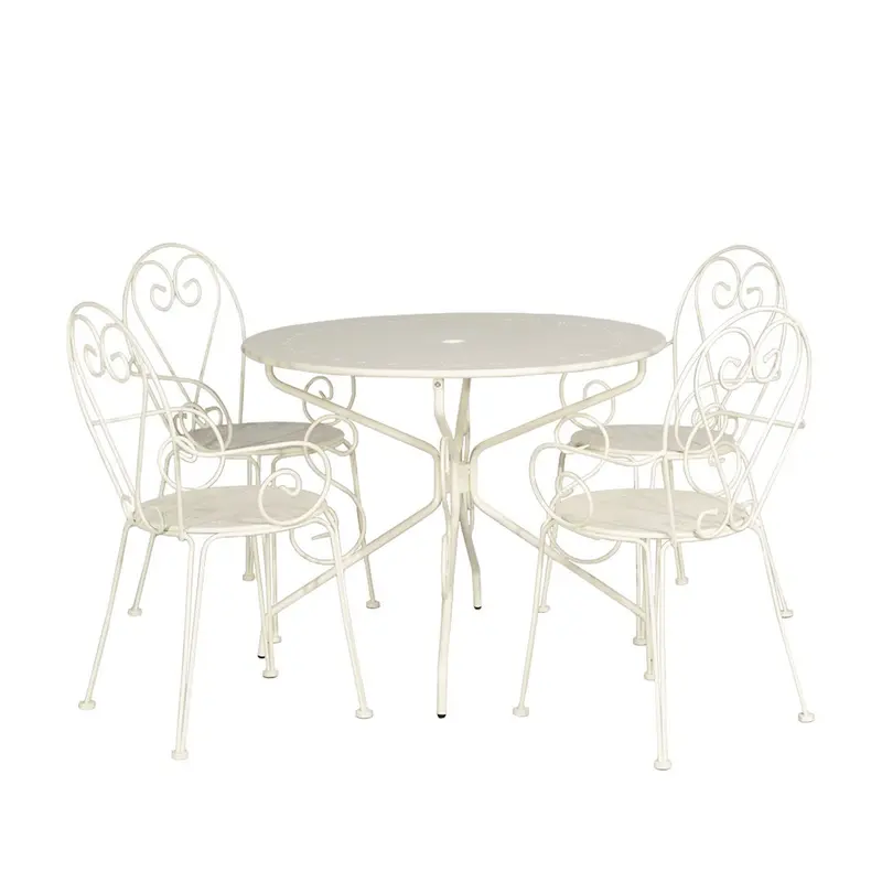 Isabel - Set pranzo da giardino 4 posti beige