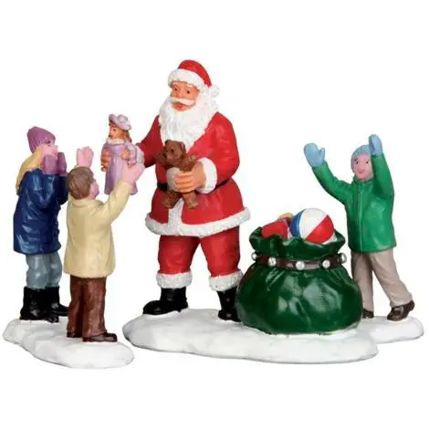 It's Santa Set 3 Pezzi (cod. 52318) - Bambini e Babbo Natale Lemax