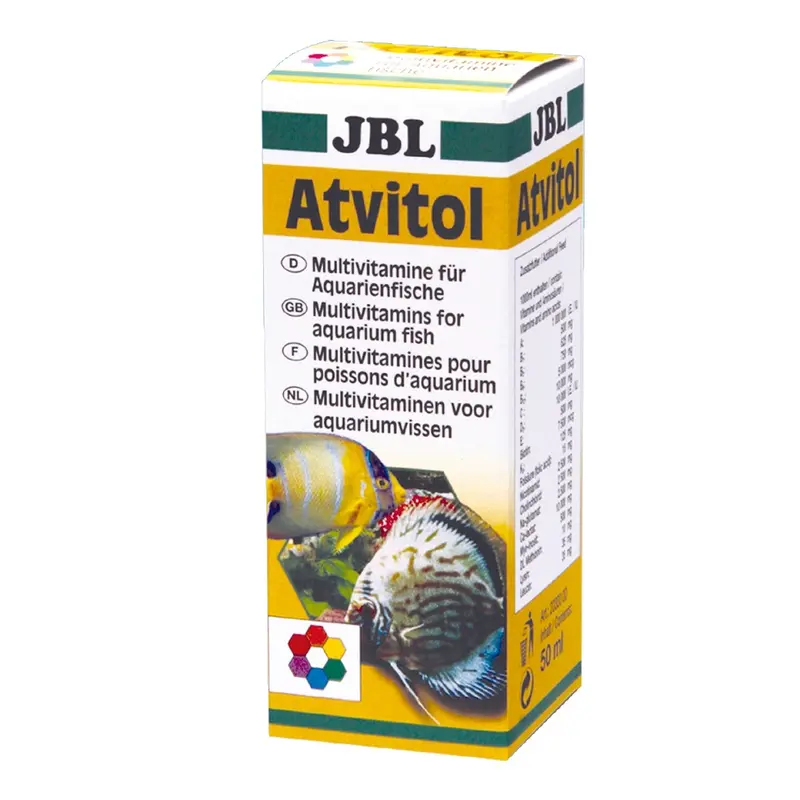 JBL Atvitol 50 ml | Multivitaminas con Aminoácidos Esenciales para Peces Ornamentales | Previene Enfermedades y Fortalece el Sistema Inmunitario