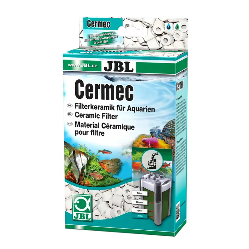 JBL Cermec 750 g (1 L) | Tubitos cerámicos filtrantes para acuarios de agua dulce y salada