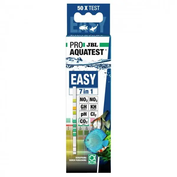 JBL EasyTest 7 en 1 ProAqua | Tiras de Test Rápido para Agua en Acuarios y Estanques