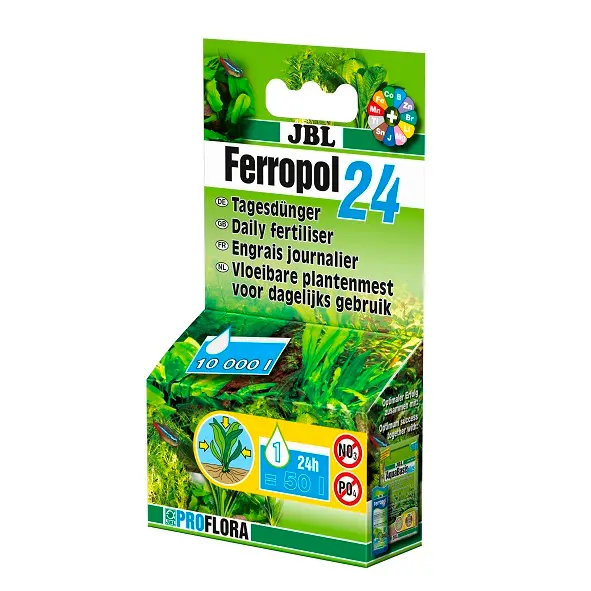 JBL Ferropol 24 – Fertilizante Diario para Plantas de Acuario de Agua Dulce (10 ml)