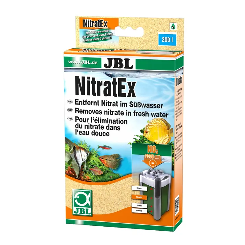 JBL Nitratex 250 ml | Material filtrante para eliminación rápida de nitratos en acuarios de agua dulce