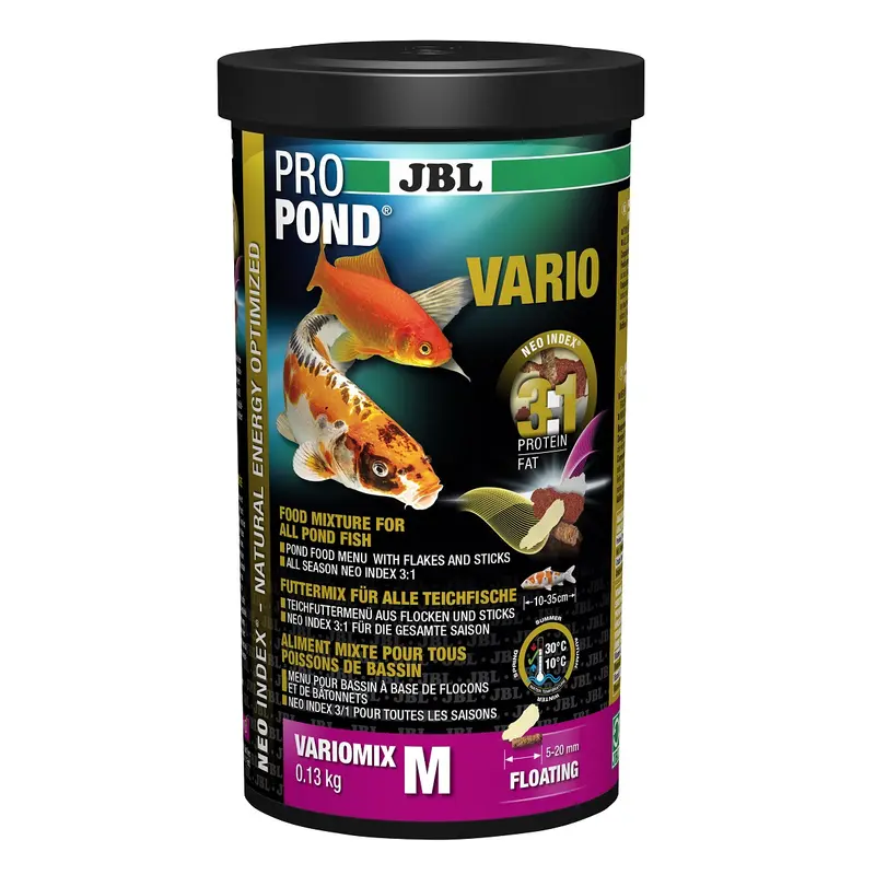 JBL Propond Vario M – Alimento completo para peces de estanque con proporción 3