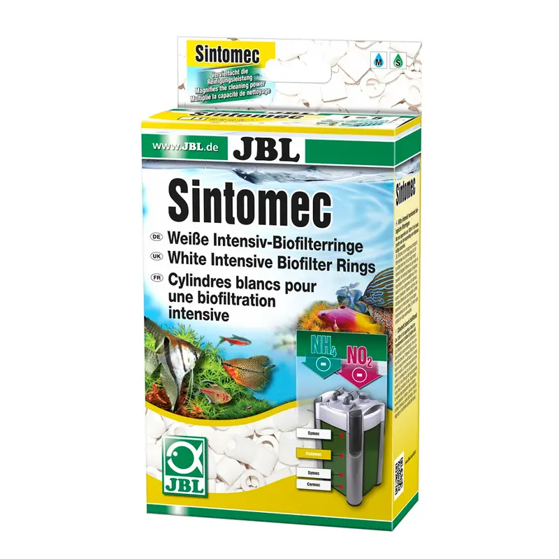 JBL Sintomec Anillos biofiltros | Canutillos biológicos de vidrio sinterizado para acuarios