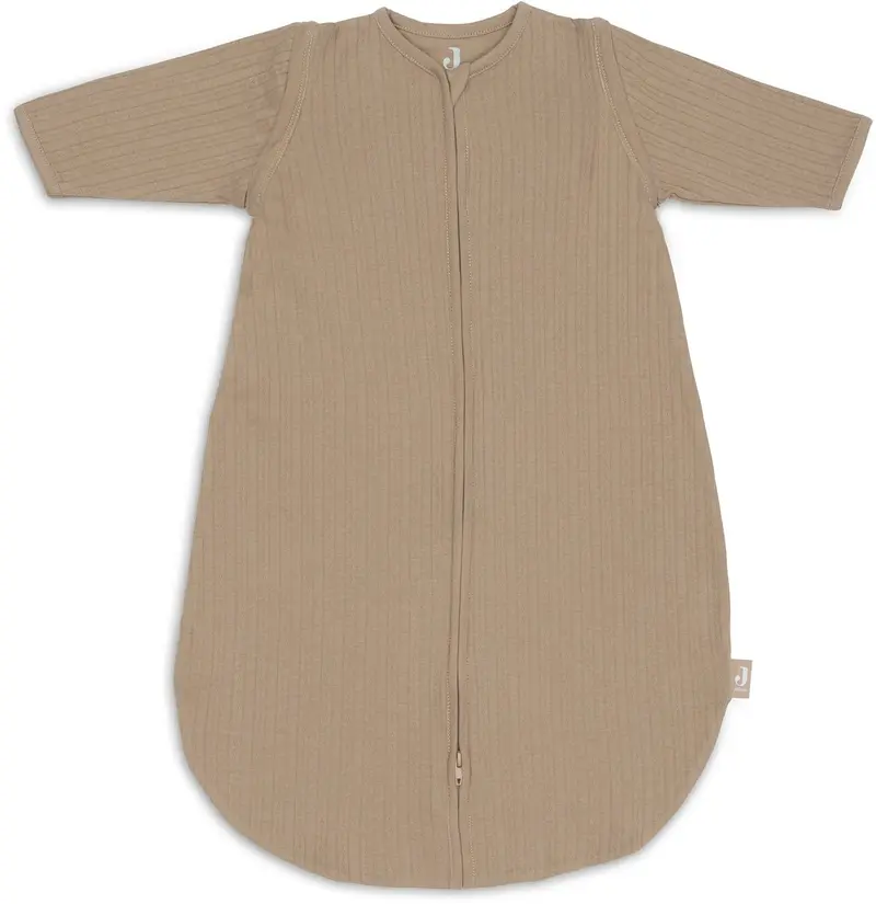 Jollein baby slaapzak zomer met afritsbare mouw 70cm - rond - ajour biscuit - zomerslaapzak