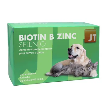JT-BIOTIN B Zinc Selenio – Suplemento para Piel y Pelo en Perros y Gatos | JT Pharma