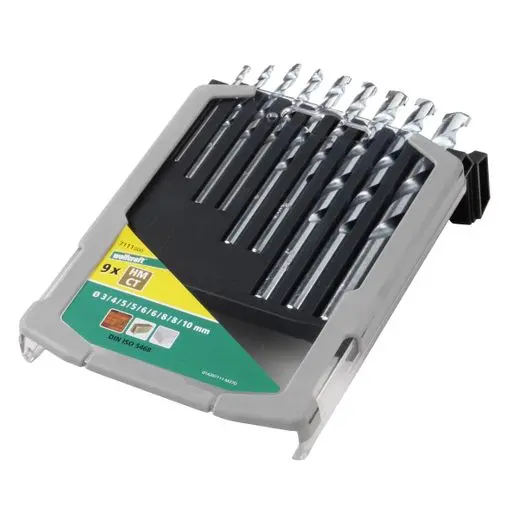 Juego de Brocas para Hormigón Wolfcraft - 9uds
