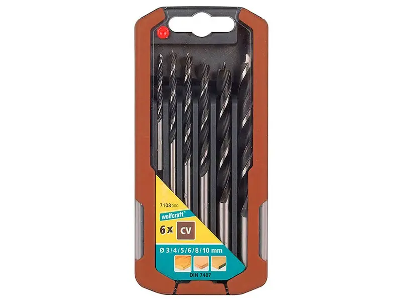 Juego de Brocas para Madera Wolfcraft - 6uds