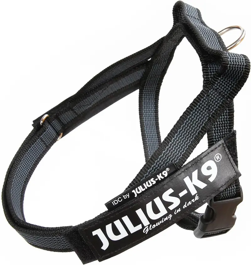 JULIUS K9 IDC Arnés Cinta Grey y Negro para perros