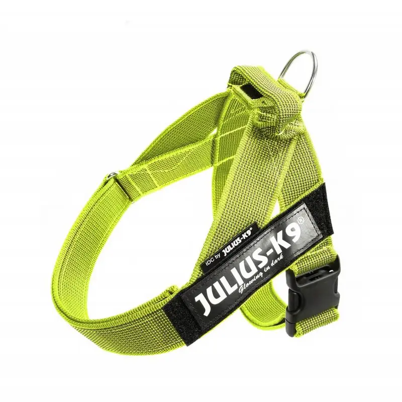 JULIUS K9 IDC Arnés Cinta Grey y Neón para perros | Neón-Gris