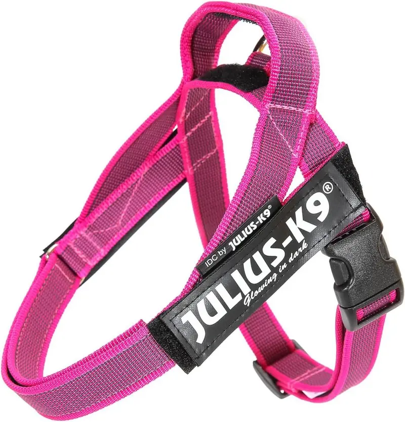 JULIUS K9 IDC Arnés Cinta Grey y Rosa para perros