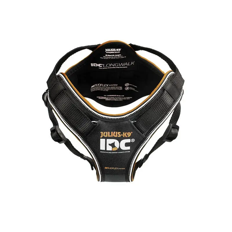 JULIUS K9 IDC Longwalk Black Arnés para perros | color Negro-Gris