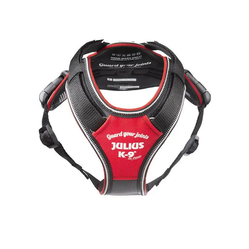 JULIUS K9 IDC Longwalk Red Gray Arnés para perros | color Rojo-Gris