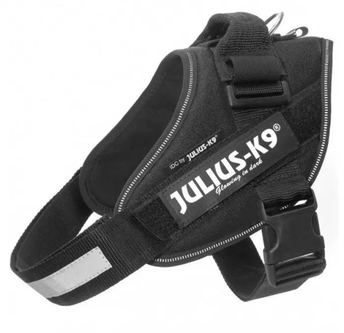 🖤 JULIUS K9 IDC Powerharness Negro | Arnés profesional, cómodo y seguro para perro