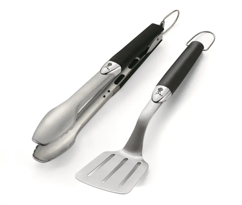 KIT 2 ACCESSORI IN INOX WEBER ORIGINAL - MODELLO PICCOLO 35 CM - 6645